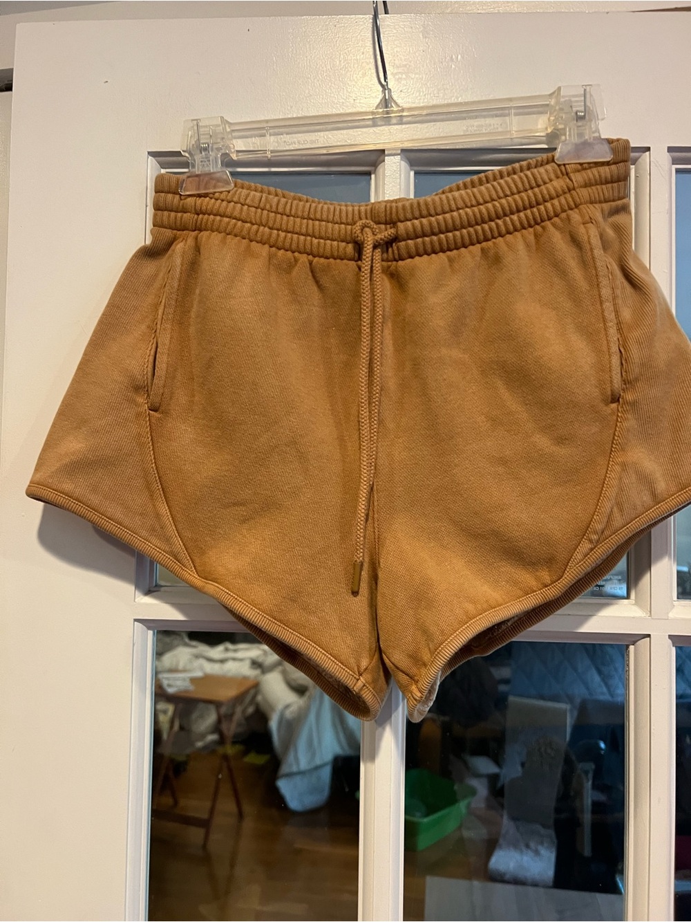 PINK Victoria's Secret Caramel Drawstring Athletic Shorts